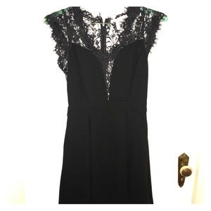 Little black cocktail dress with lace